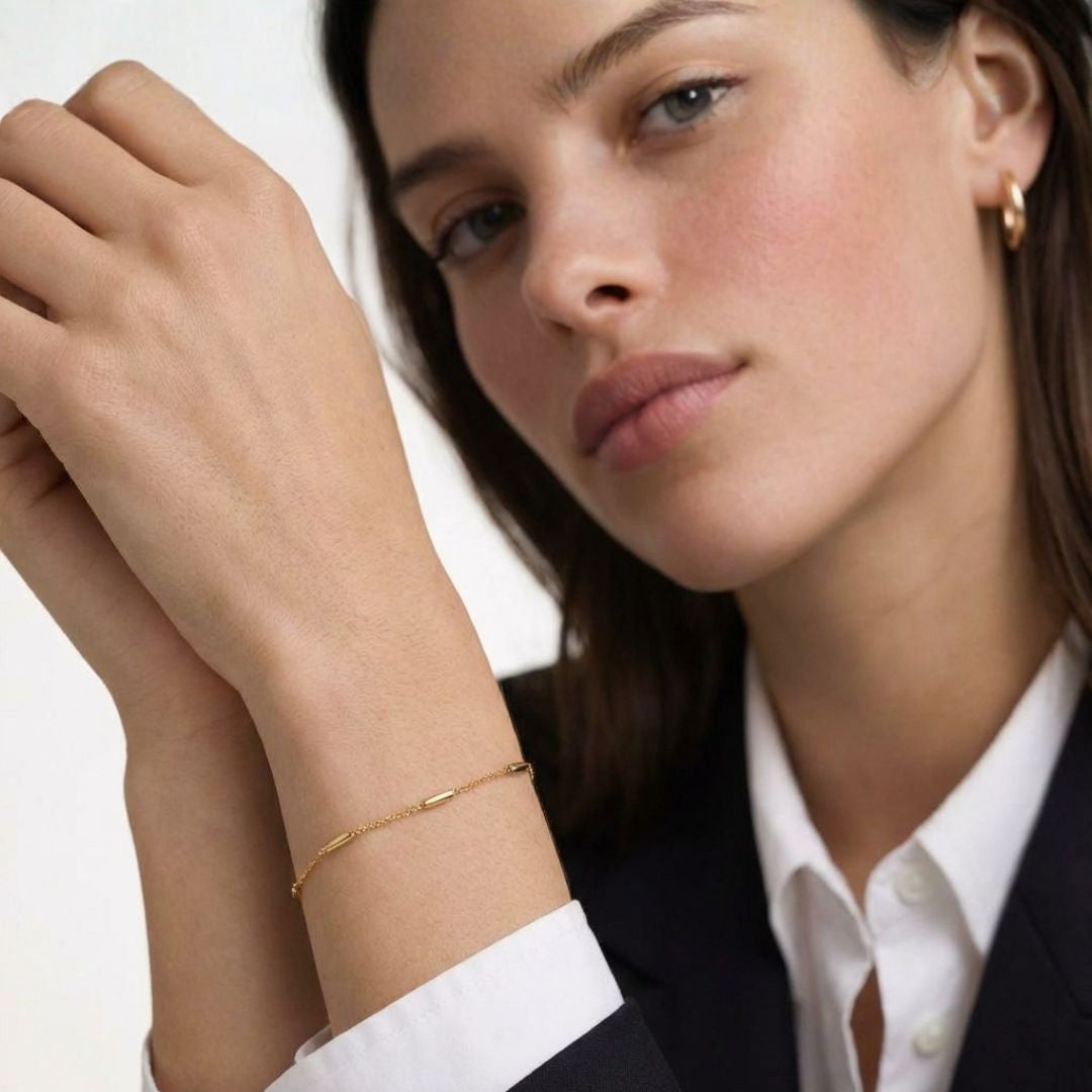 Bracelet chaine plaqué or 18K Constance Bellaime 4