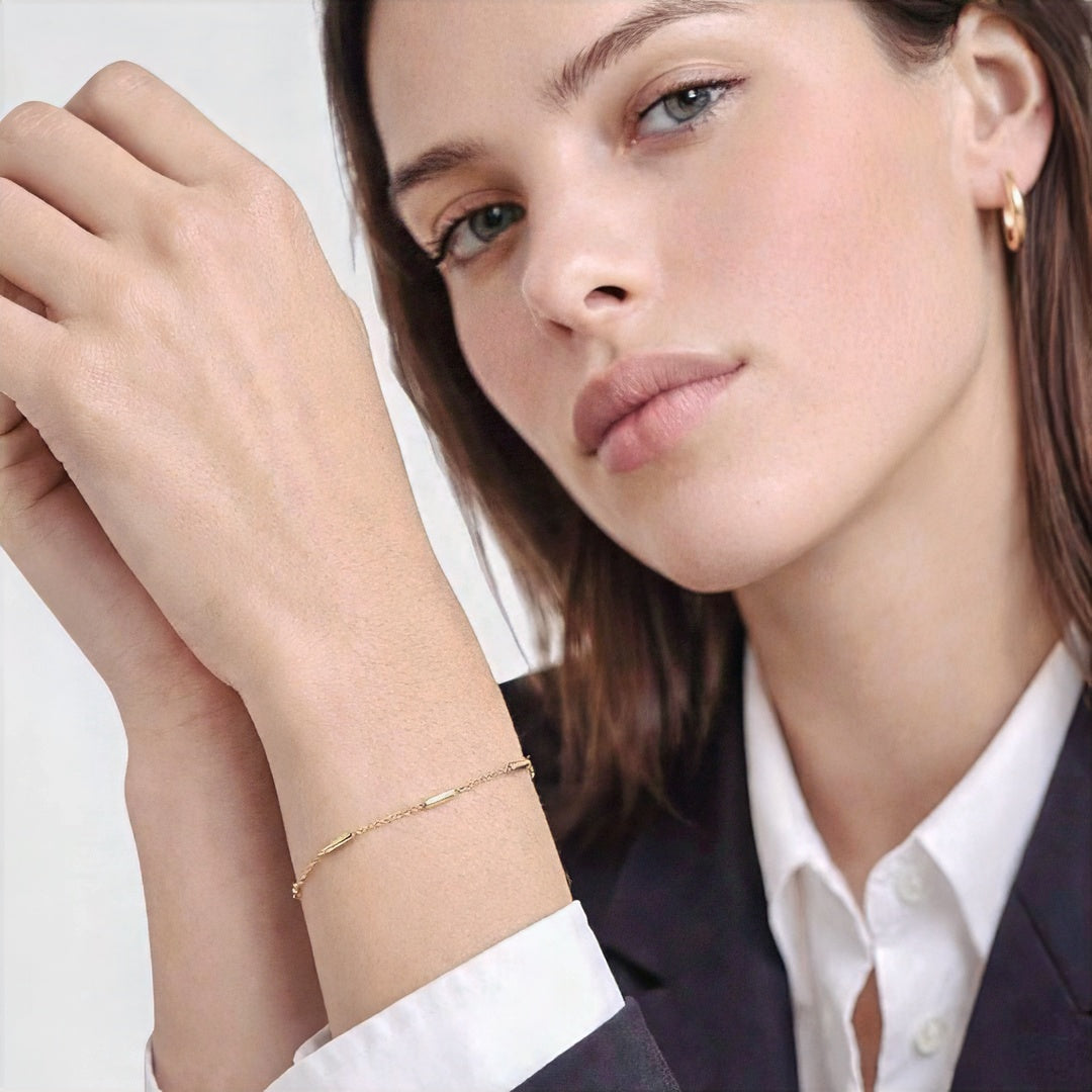 Bracelet chaine plaqué or 18K Constance Bellaime 4