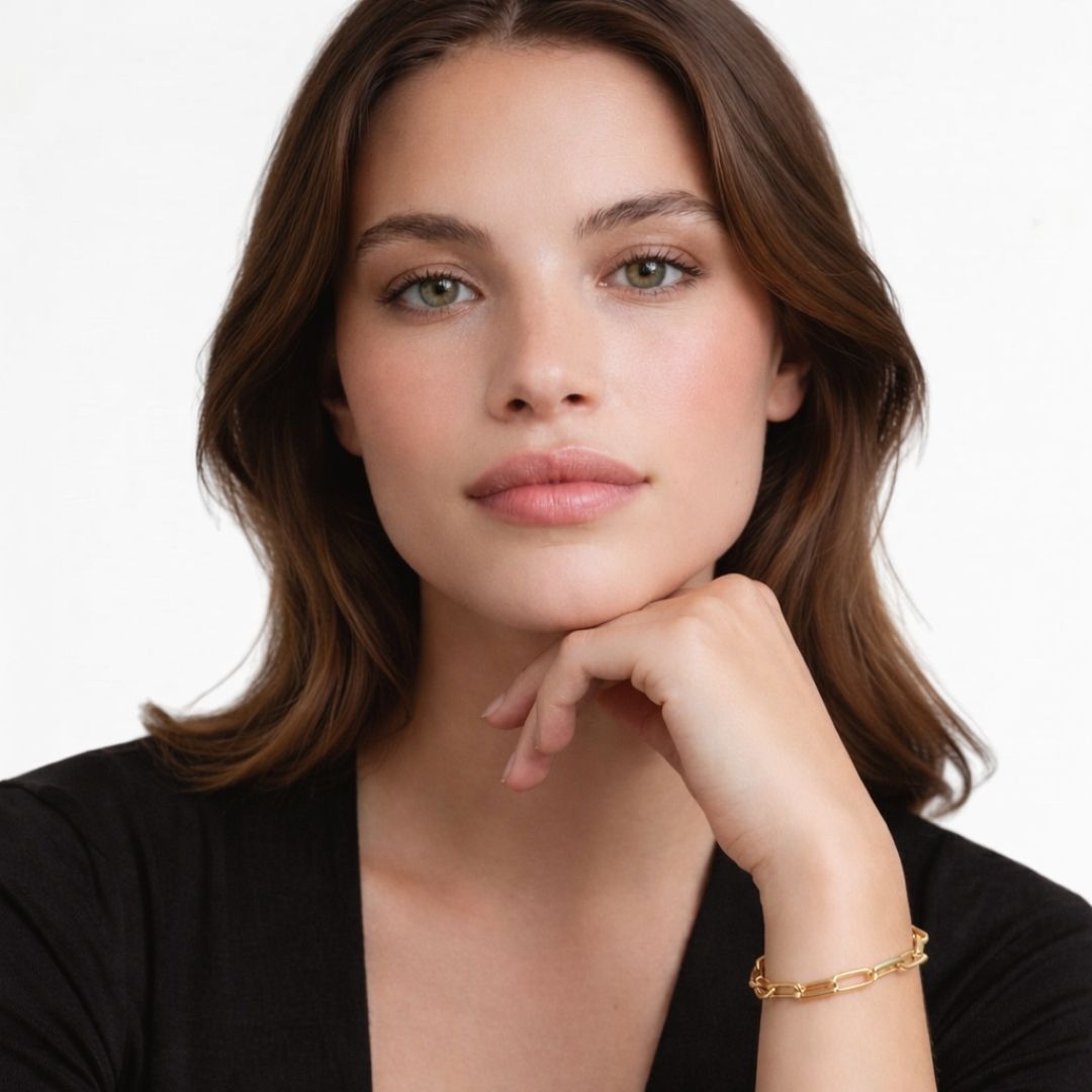 Bracelet chaine plaqué or 18K Gaelle Bellaime 2