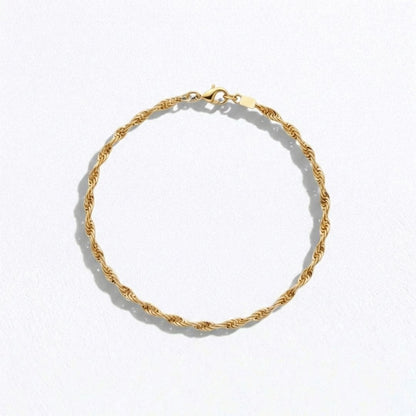 Bracelet chaine torsadé plaqué or 18K Margaux Bellaime