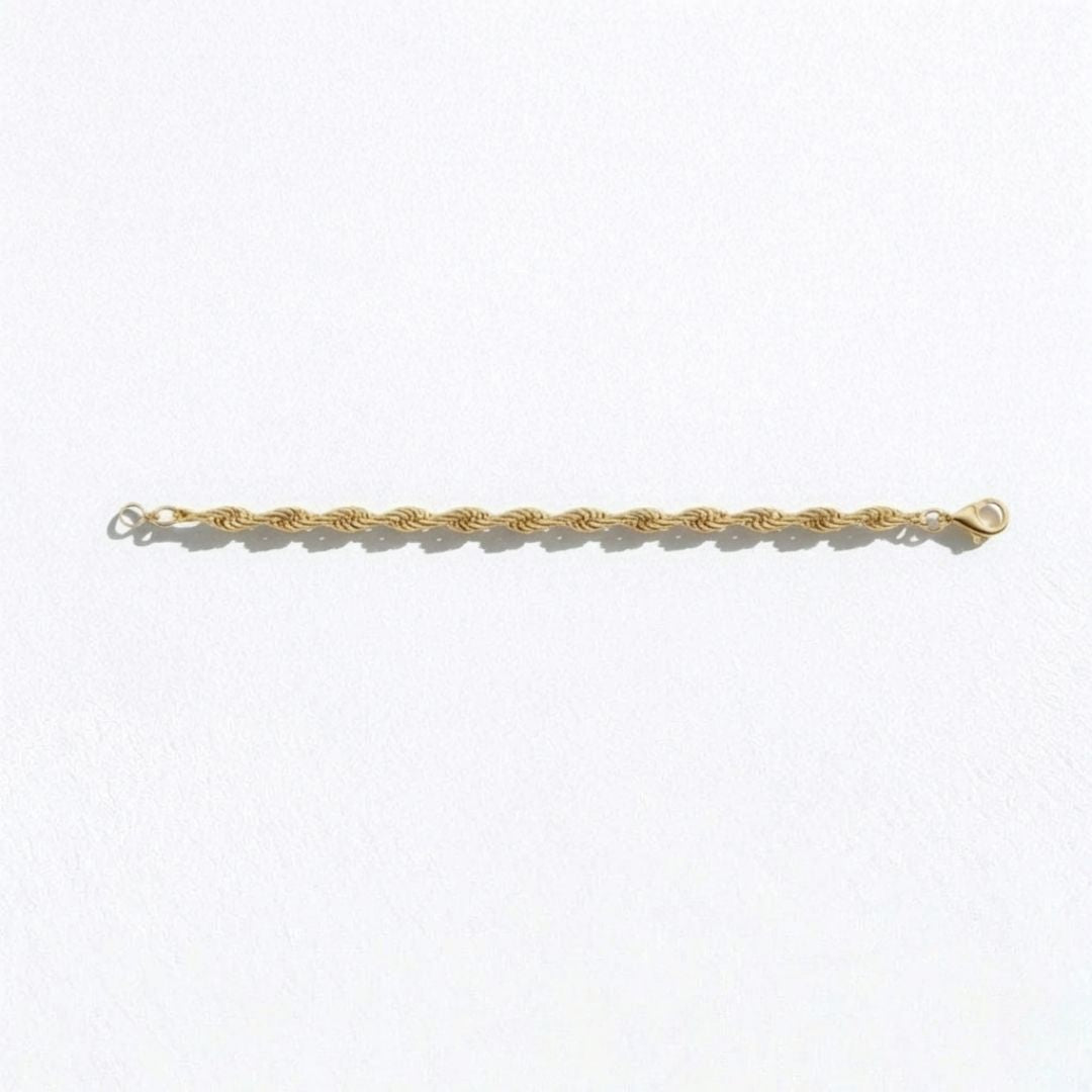 Bracelet chaine torsadé plaqué or 18K Margaux Bellaime 5