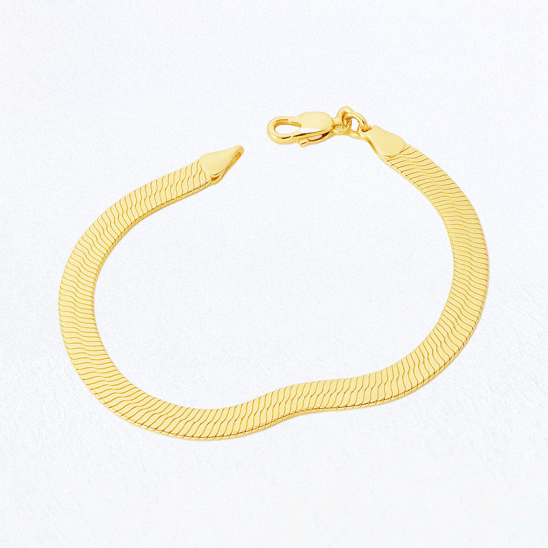 Bracelet cobra plaqué or 18K Bellaime 3