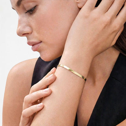 Bracelet cobra plaqué or 18K Bellaime 4