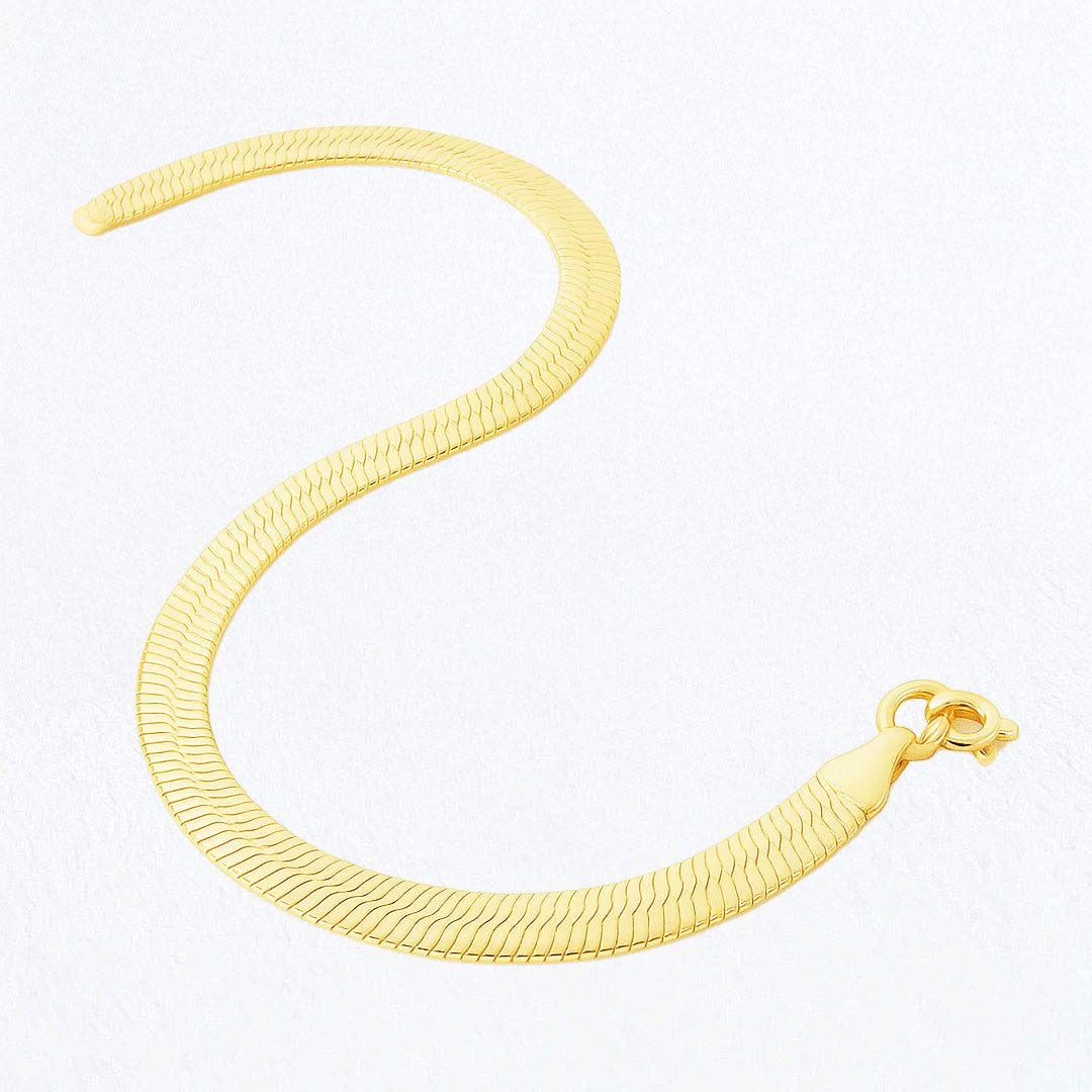 Bracelet cobra plaqué or 18K Bellaime
