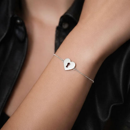 Bracelet cœur argent 925 Deep Love Bellaime 2