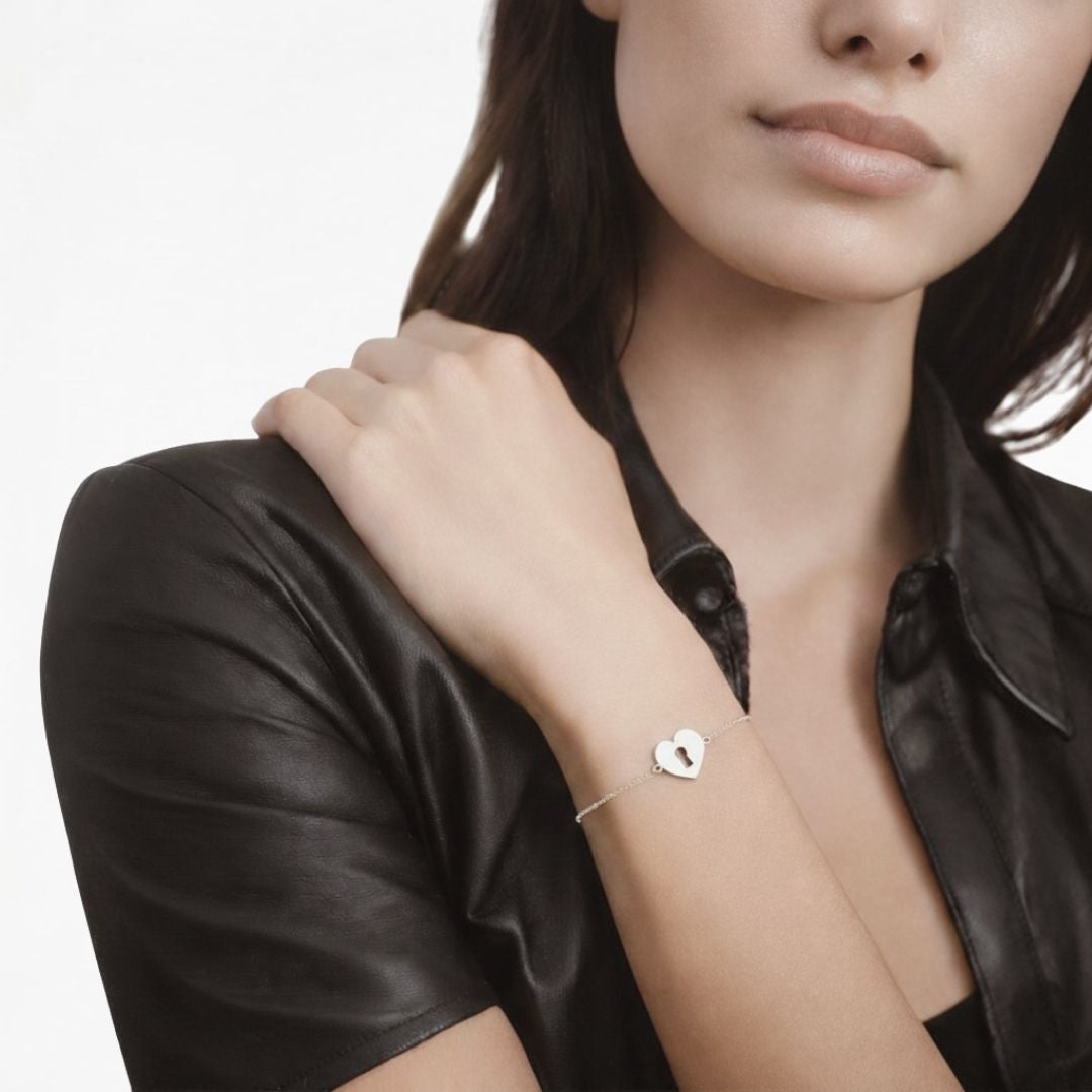 Bracelet cœur argent 925 Deep Love Bellaime 3