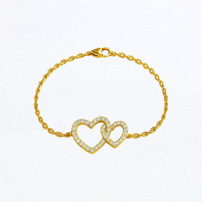 Bracelet cœur plaqué or 18K Julia Bellaime