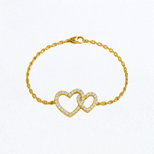 Bracelet cœur plaqué or 18K Julia Bellaime