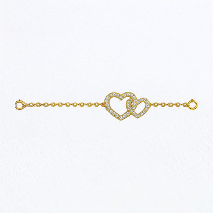 Bracelet cœur plaqué or 18K Julia Bellaime 3