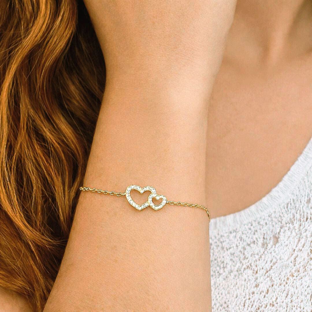 Bracelet cœur plaqué or 18K Julia Bellaime 2