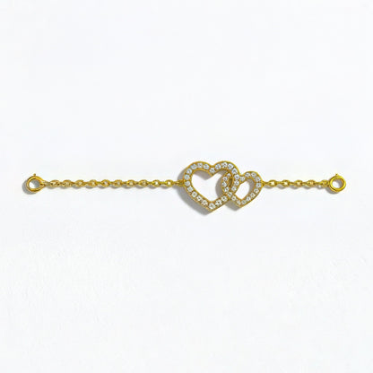 Bracelet cœur plaqué or 18K Bellaime 3