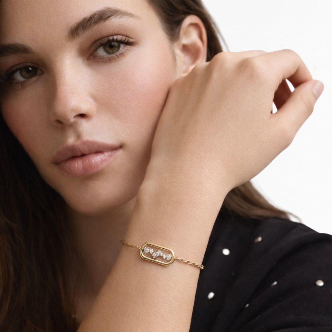 Bracelet Constellation plaqué or 18K Bellaime 3