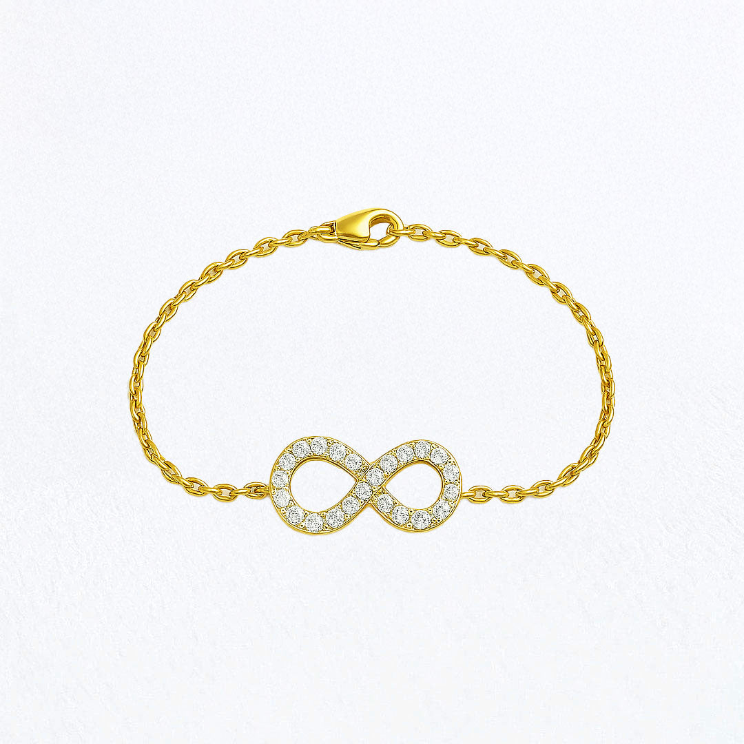 Bracelet infini plaqué or 18K Marina Bellaime