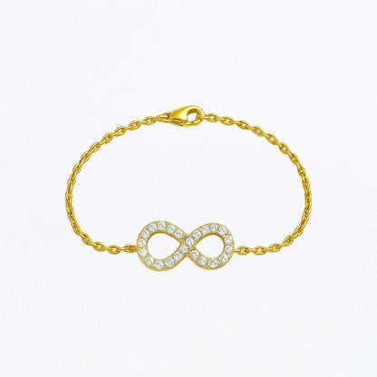 Bracelet infini plaqué or 18K Marina Bellaime