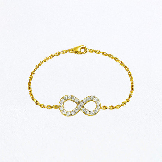 Bracelet infini plaqué or 18K Marina Bellaime