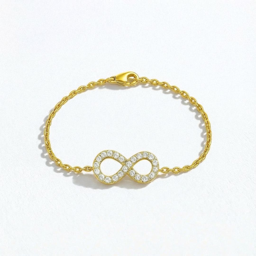 Bracelet infini plaqué or 18K Bellaime
