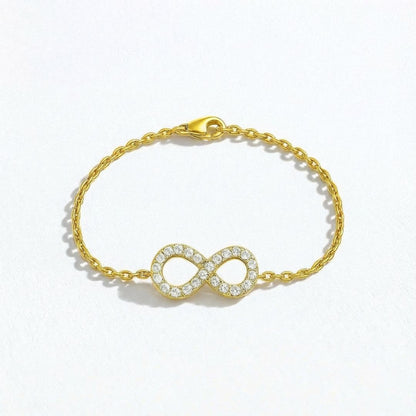 Bracelet infini plaqué or 18K Bellaime