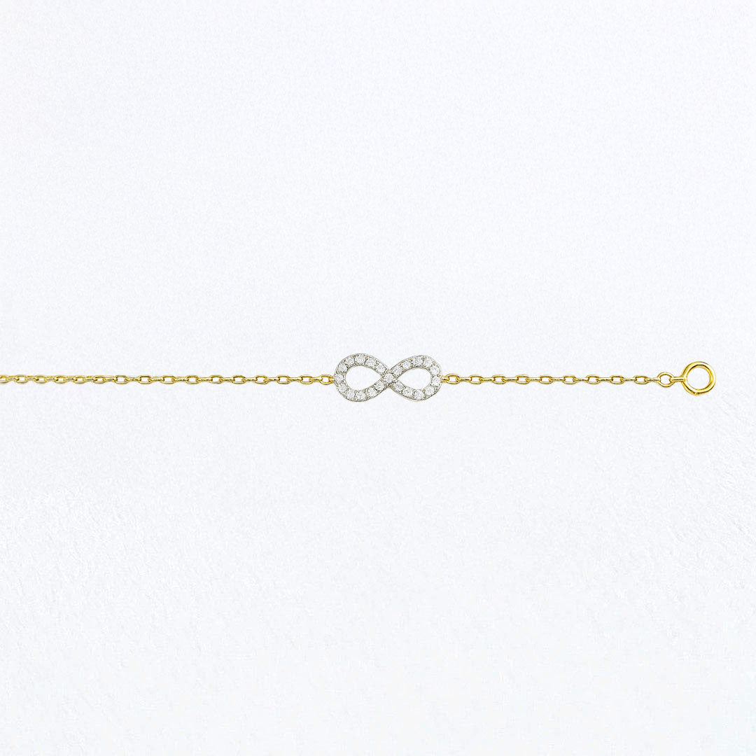 Bracelet infini plaqué or 18K Marina Bellaime 3