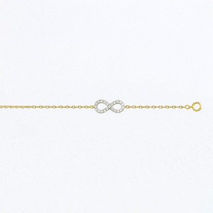 Bracelet infini plaqué or 18K Marina Bellaime 3