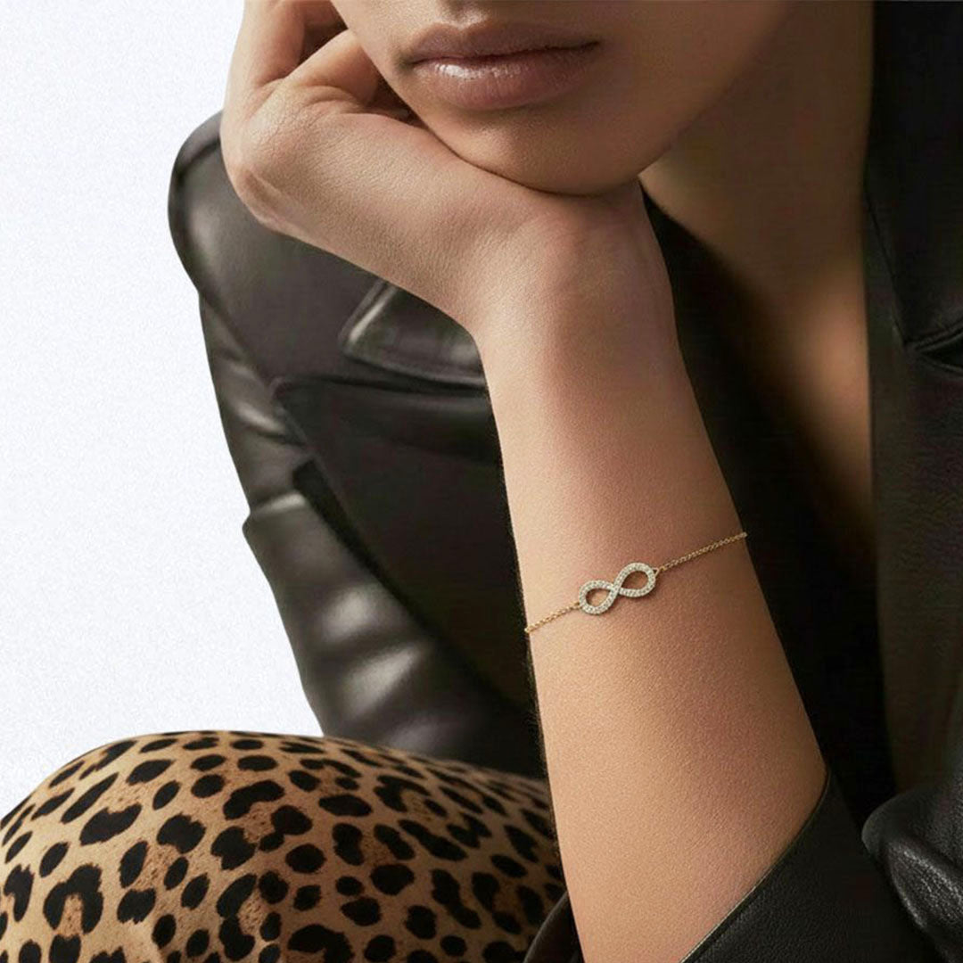 Bracelet infini plaqué or 18K Marina Bellaime 2