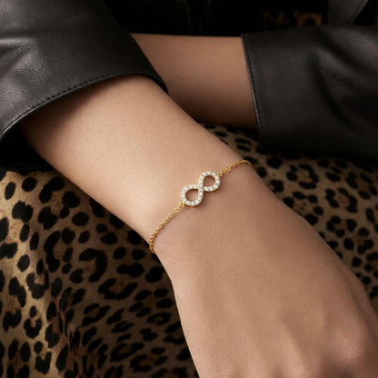 Bracelet infini plaqué or 18K Bellaime 3