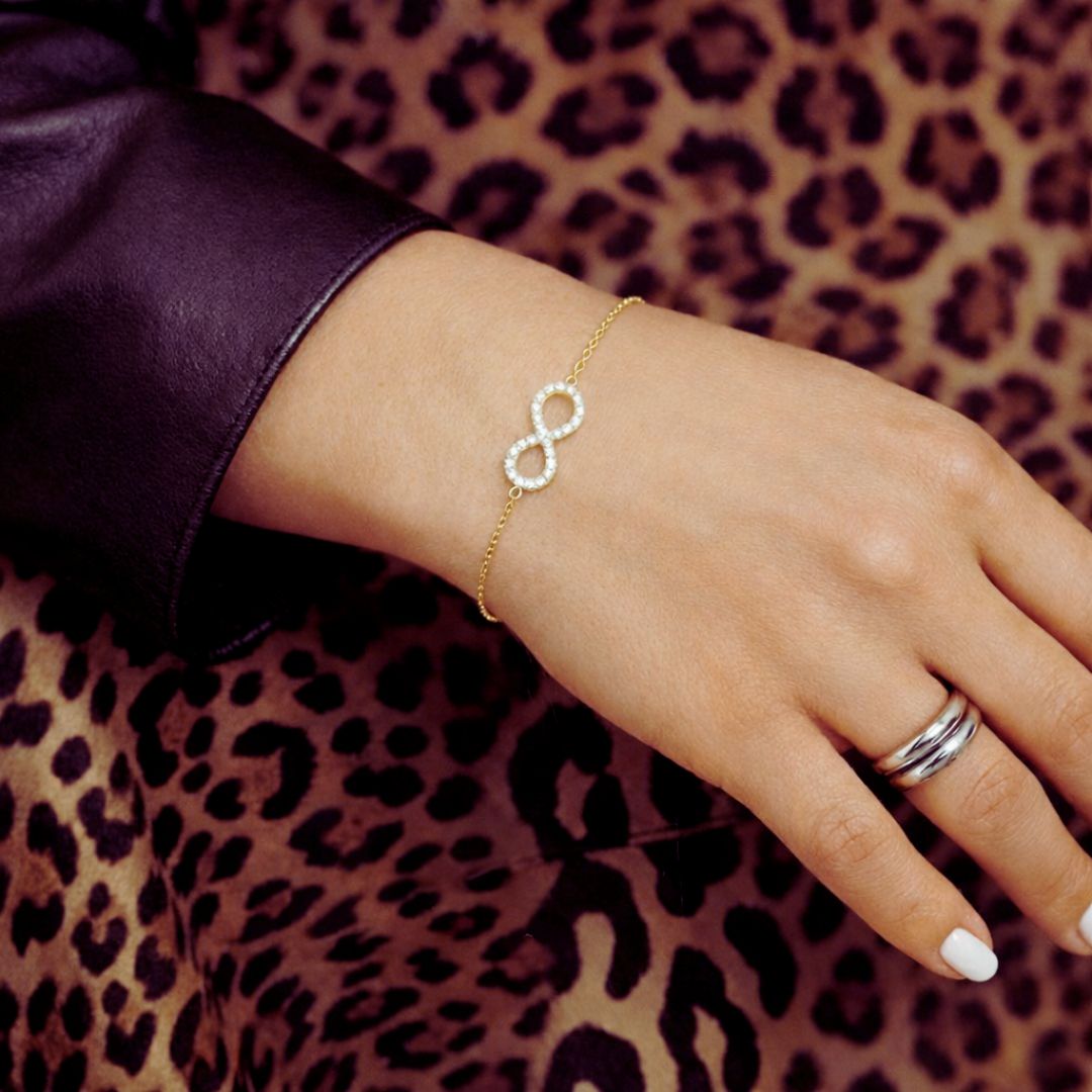 Bracelet infini plaqué or 18K Bellaime 4