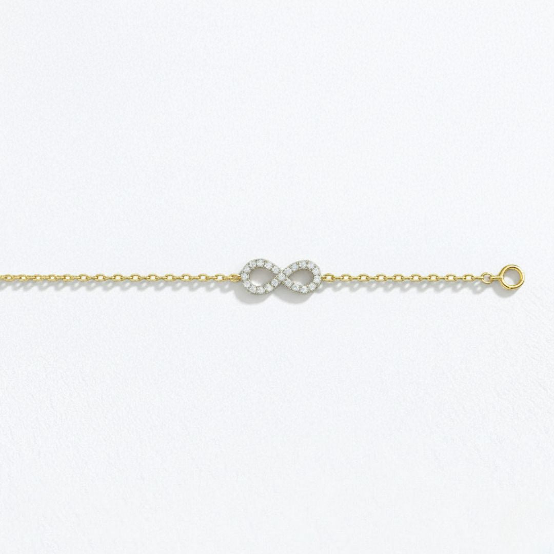 Bracelet infini plaqué or 18K Bellaime 5