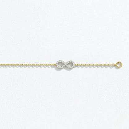 Bracelet infini plaqué or 18K Bellaime 5