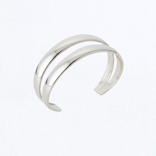 Bracelet jonc acier inoxydable or Gaby