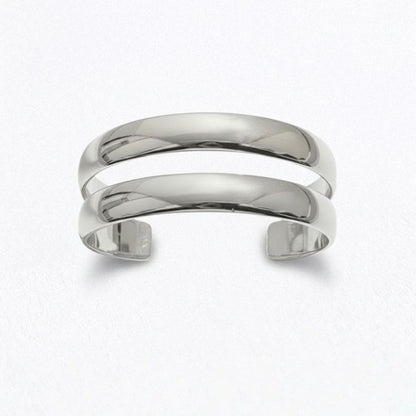 Bracelet jonc acier inoxydable argent Gaby 5