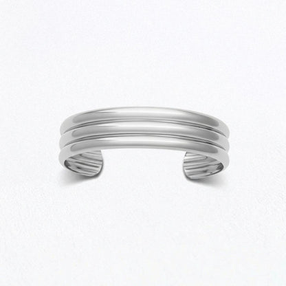 Bracelet jonc acier inoxydable argent Rachelle Bellaime 5