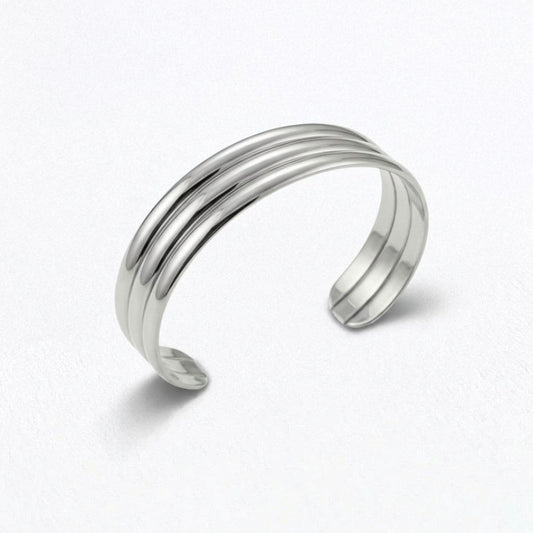 Bracelet jonc acier inoxydable argent Rachelle Bellaime