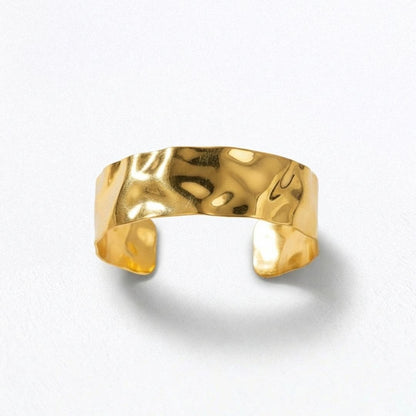 Bracelet jonc acier inoxydable or Aurore Bellaime 5