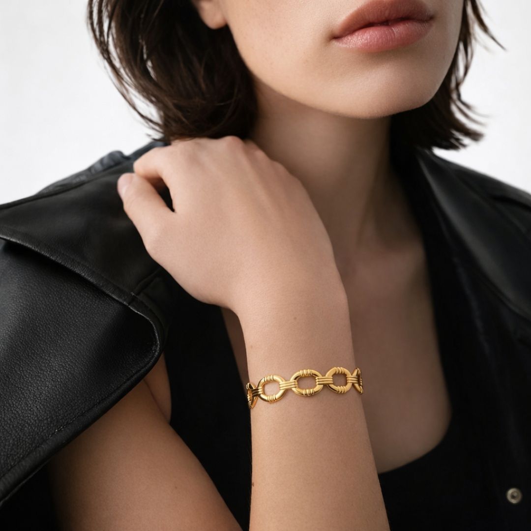 Bracelet jonc acier inoxydable Destiny Bellaime 2