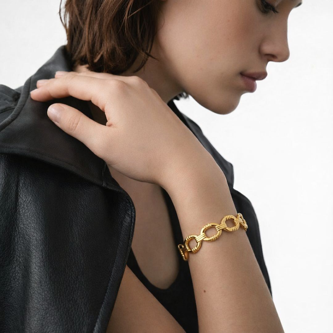 Bracelet jonc acier inoxydable Destiny Bellaime 4