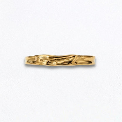 Bracelet jonc acier inoxydable or Elise 5