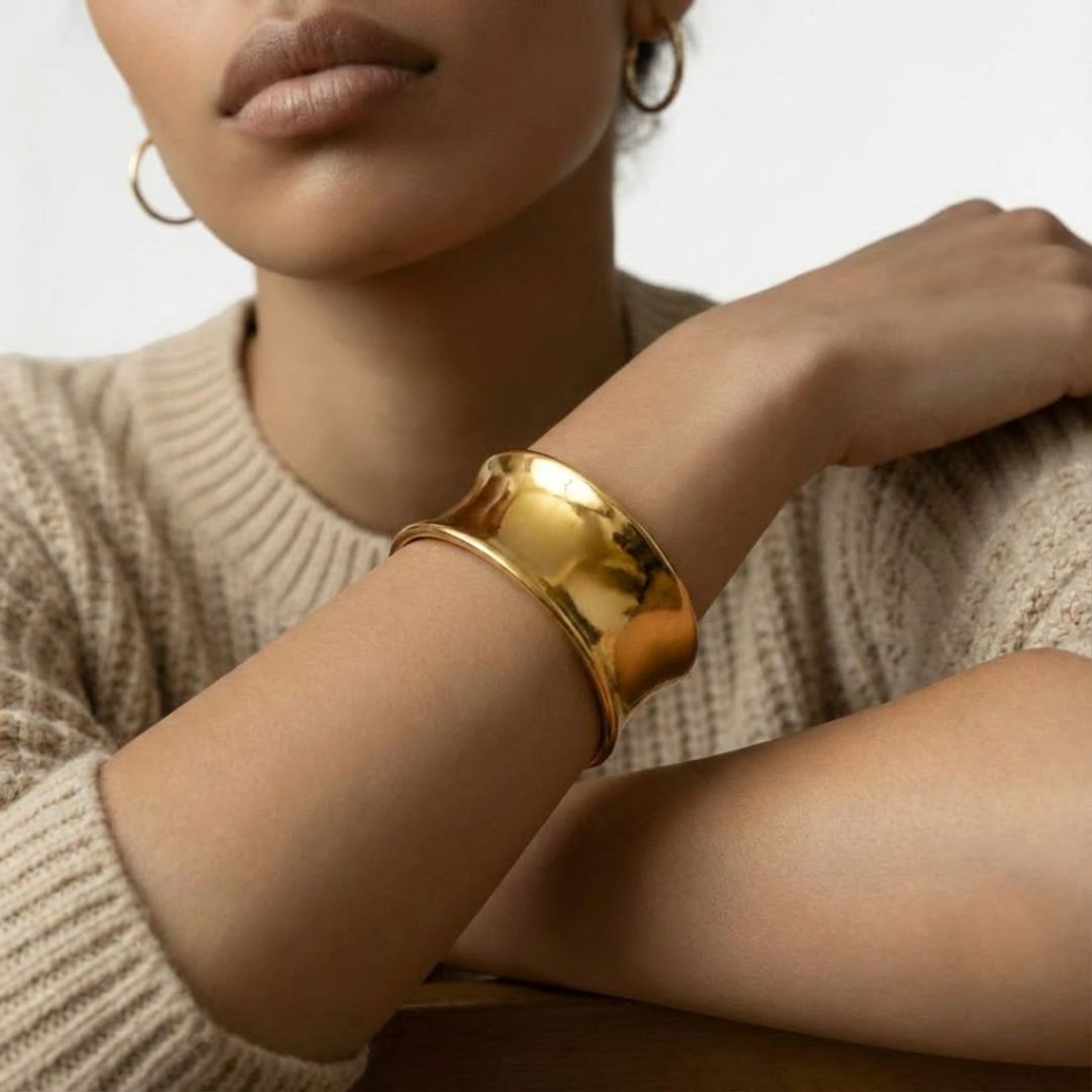 Bracelet jonc acier inoxydable Louise Bellaime 2