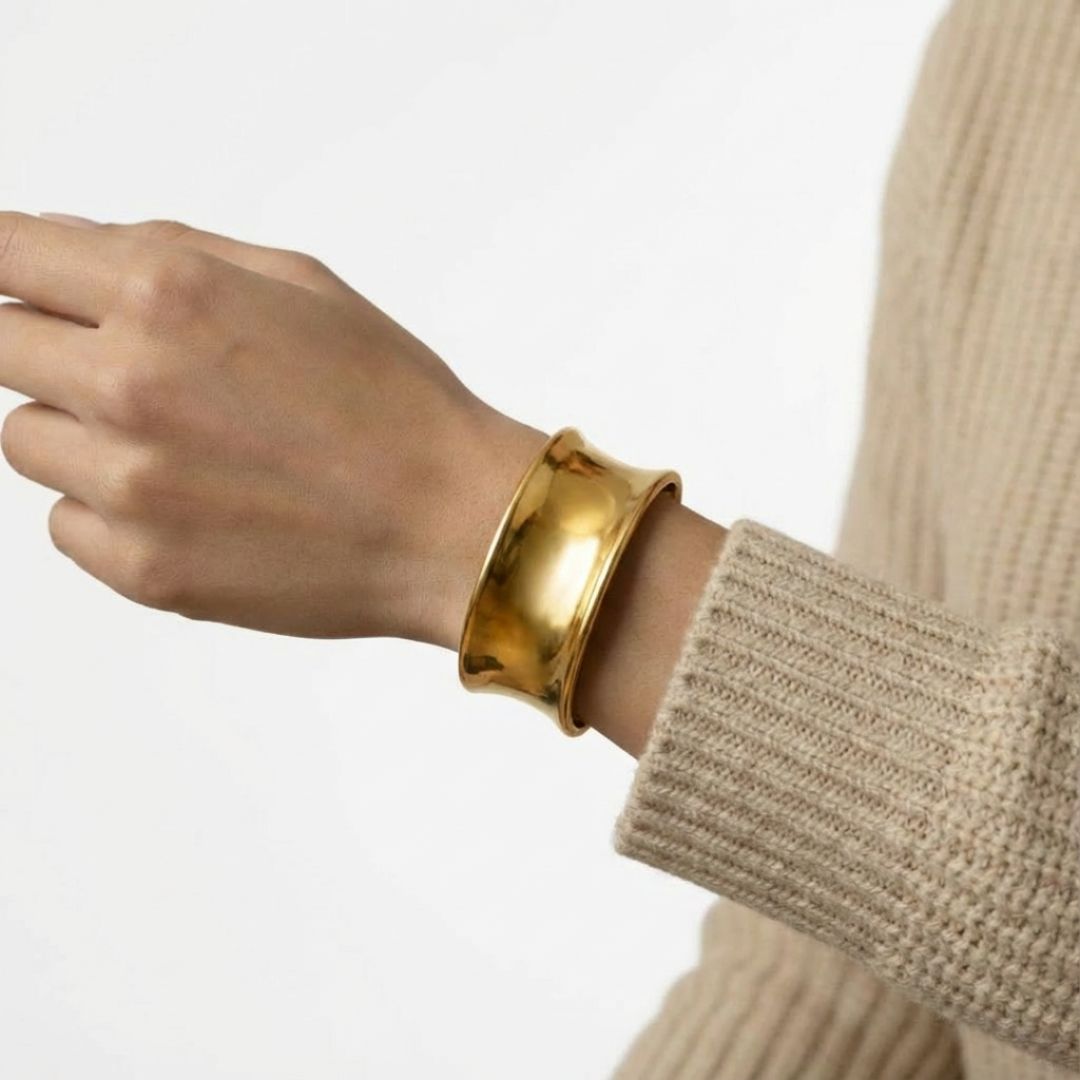 Bracelet jonc acier inoxydable Louise Bellaime 3