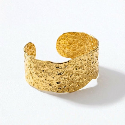 Bracelet jonc acier inoxydable or Maelle Bellaime 5