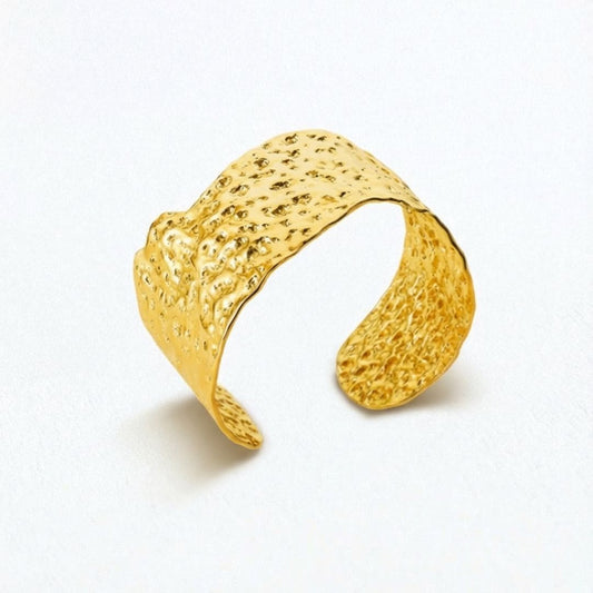 Bracelet jonc acier inoxydable or Maelle Bellaime