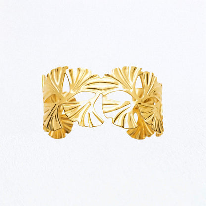 Bracelet Jonc Eden Bloom - Acier inoxydable - Couleur or