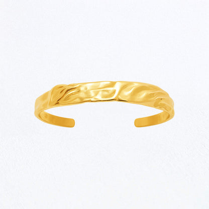 Bracelet Jonc Elise  - Acier inoxydable - Couleur or