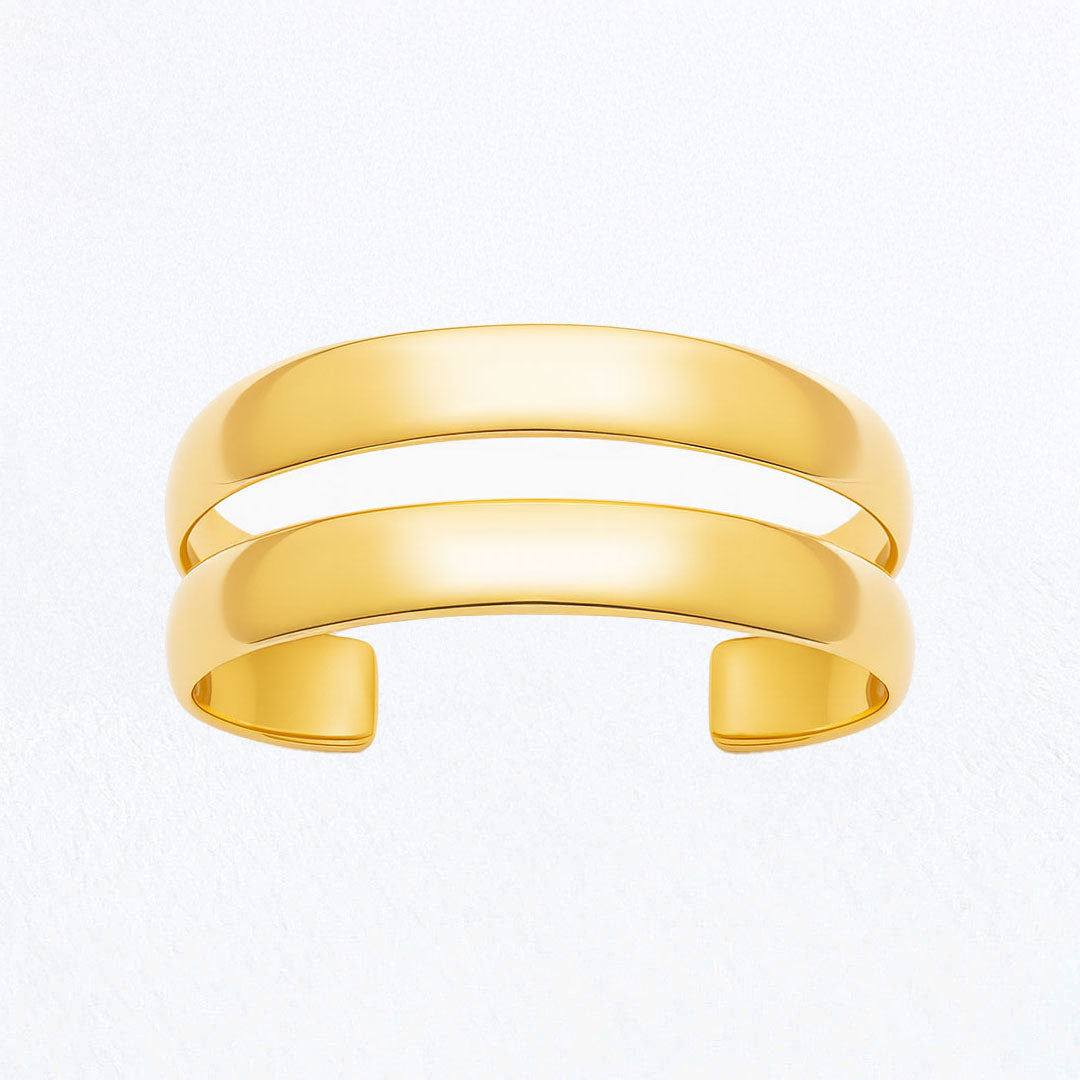Bracelet Jonc Gaby - Acier inoxydable - Couleur or