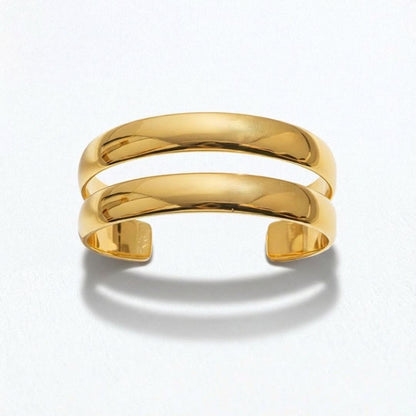 Bracelet jonc acier inoxydable or Gaby 5