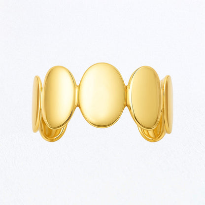 Bracelet Jonc Isaure - Acier inoxydable - Couleur or