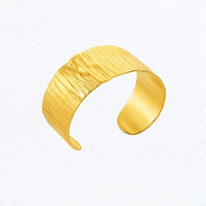 Bracelet Jonc Laure - Acier inoxydable - Couleur or