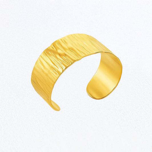 Bracelet Jonc Laure - Acier inoxydable - Couleur or