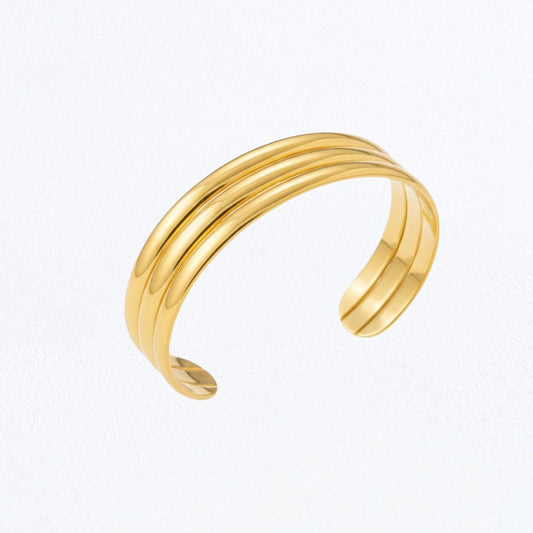 Bracelet jonc acier inoxydable or Rachelle Bellaime