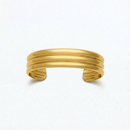 Bracelet jonc acier inoxydable or Rachelle Bellaime 6