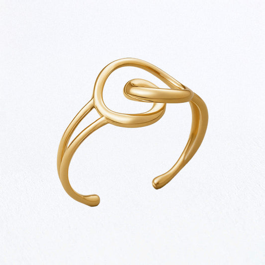 Bracelet Jonc Rosa - Acier inoxydable - Couleur or